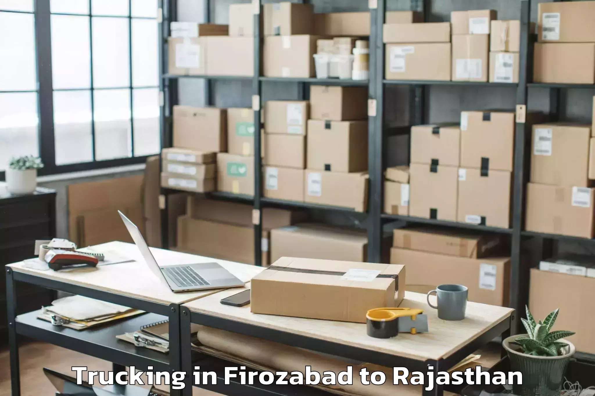 Hassle-Free Firozabad to Jamwa Ramgarh Trucking